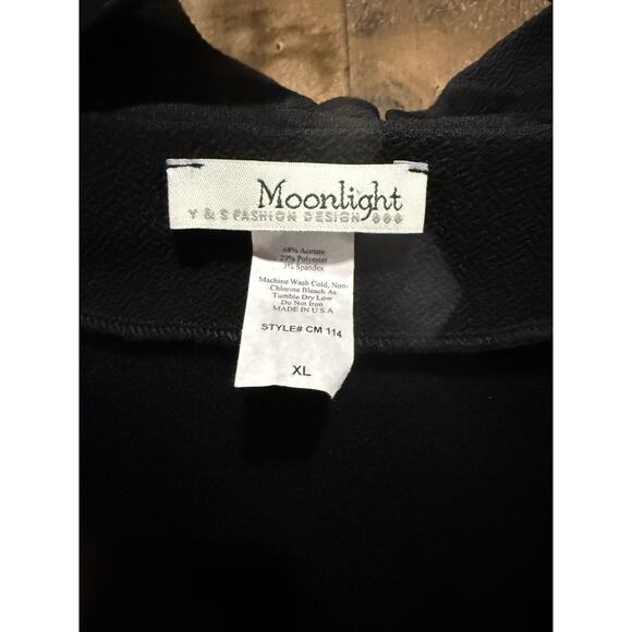 Vintage Moonlight Black & Red Floral Print Bohemian Blouse - Size XL - Picture 9 of 9